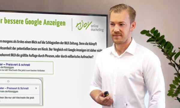 Google Ads Seminar Daniel Heidinger | njoy online marketing